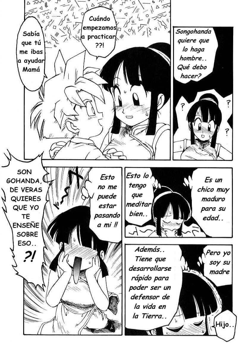 Aprendiendo a Son Gohan Hentai 009
