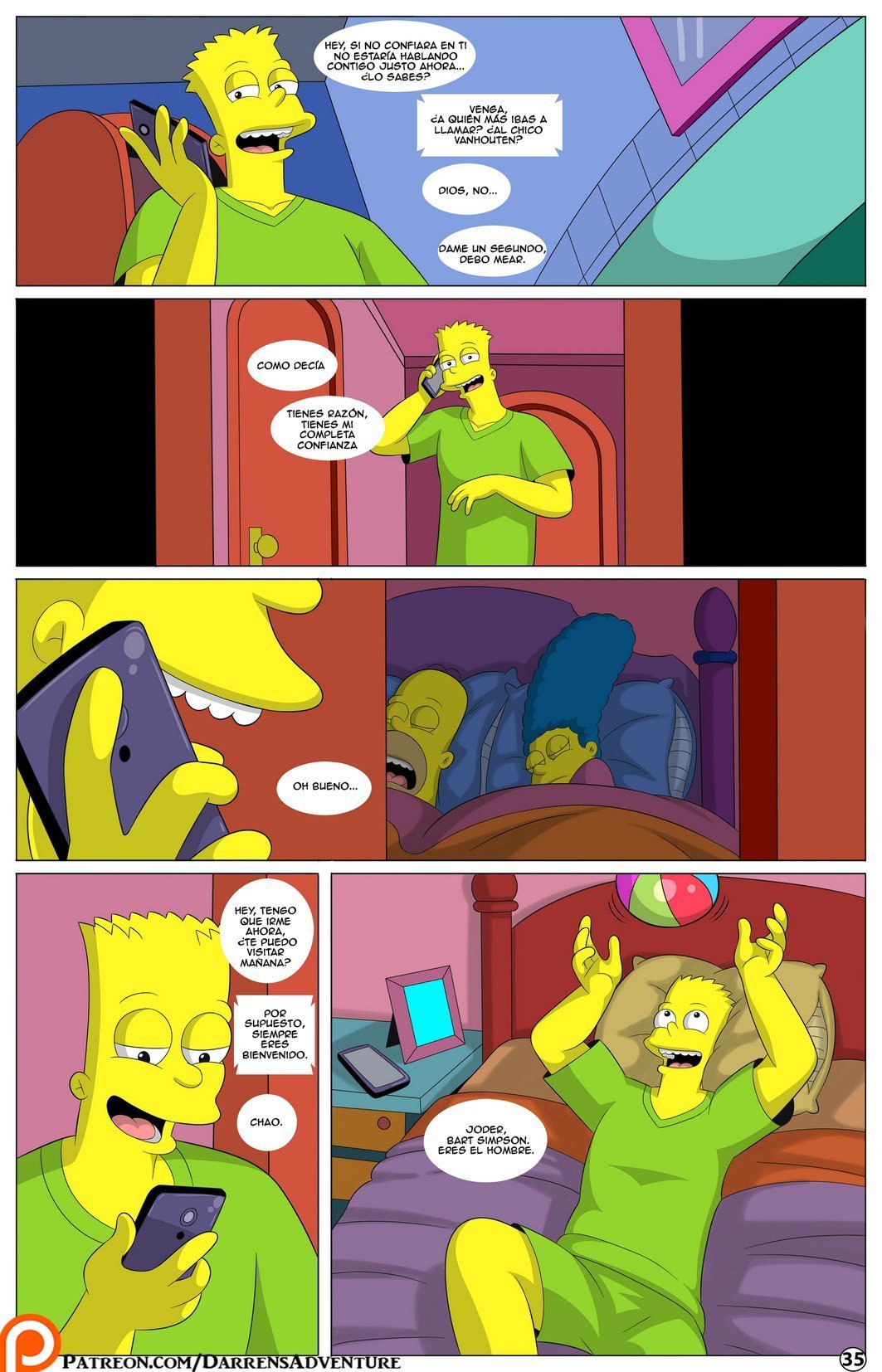 La Aventura de Darren diez – Los Simpsons » GenComics.es