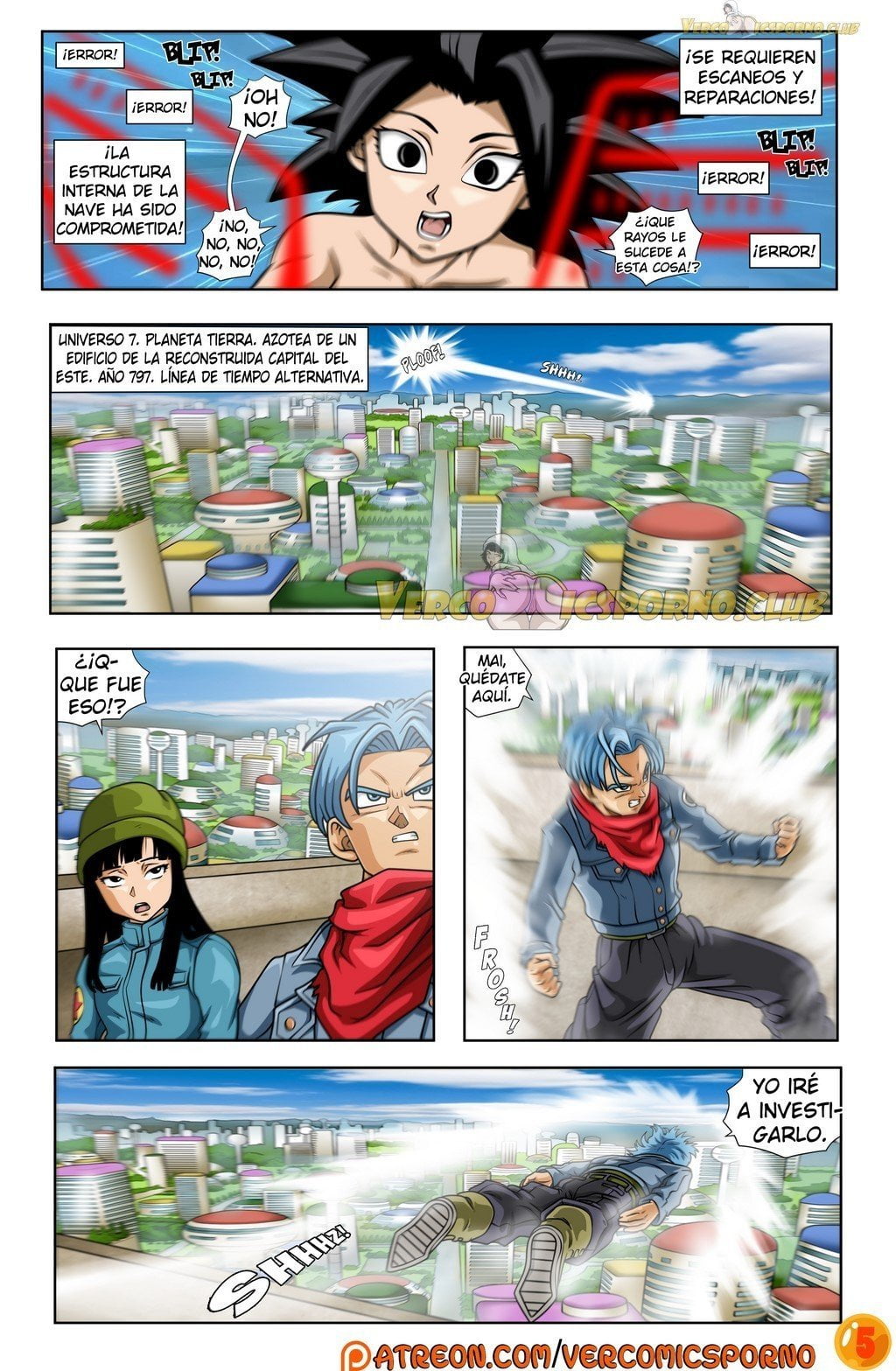 Dragon Ball Super Trunks y Caulifla 06