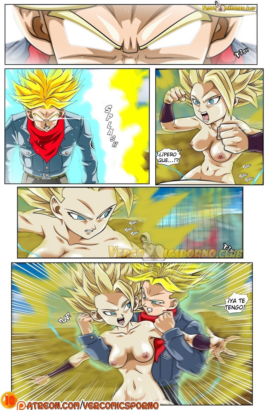 Dragon Ball Super Trunks y Caulifla 11