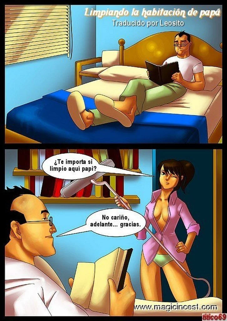 Limpiando la Habitacion de Papa 01