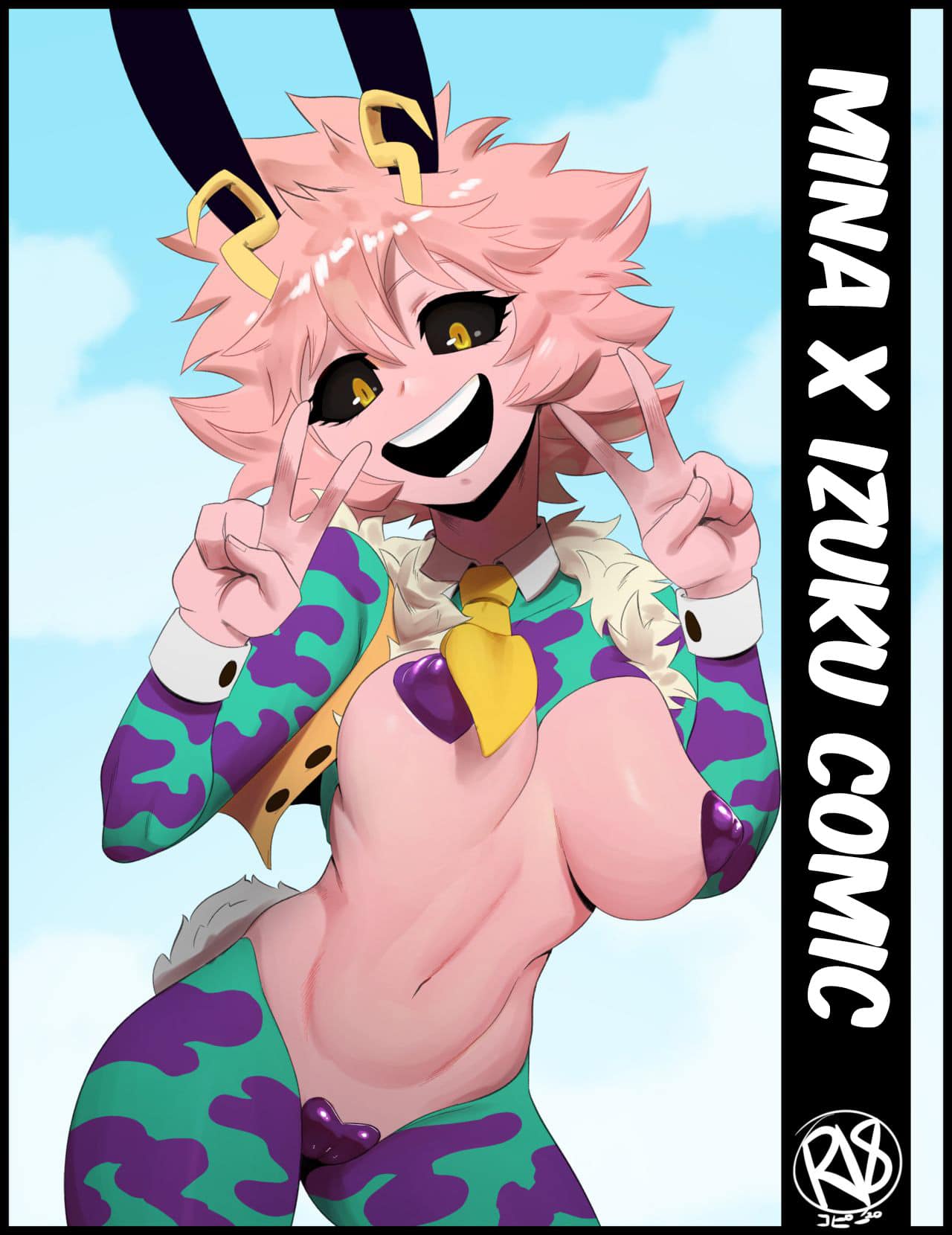 Mina x Izuku Hentai Comic 01