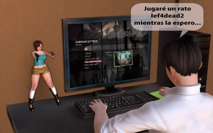 Peli en el Cuarto Porno 03