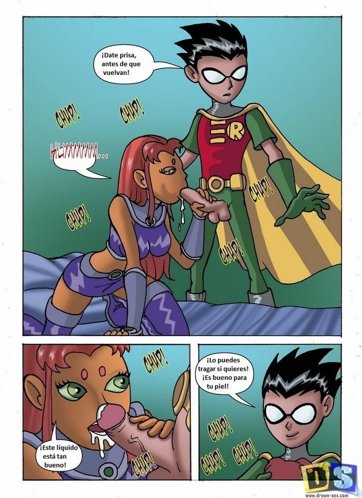 Robin y Starfire DrawnSex 02