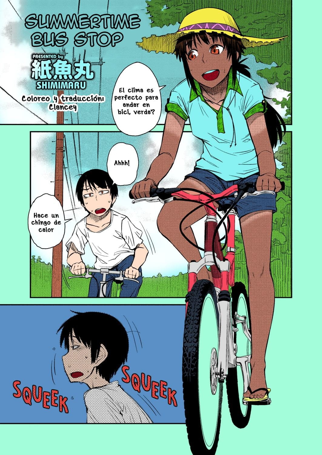 Summertime Bus Stop 01