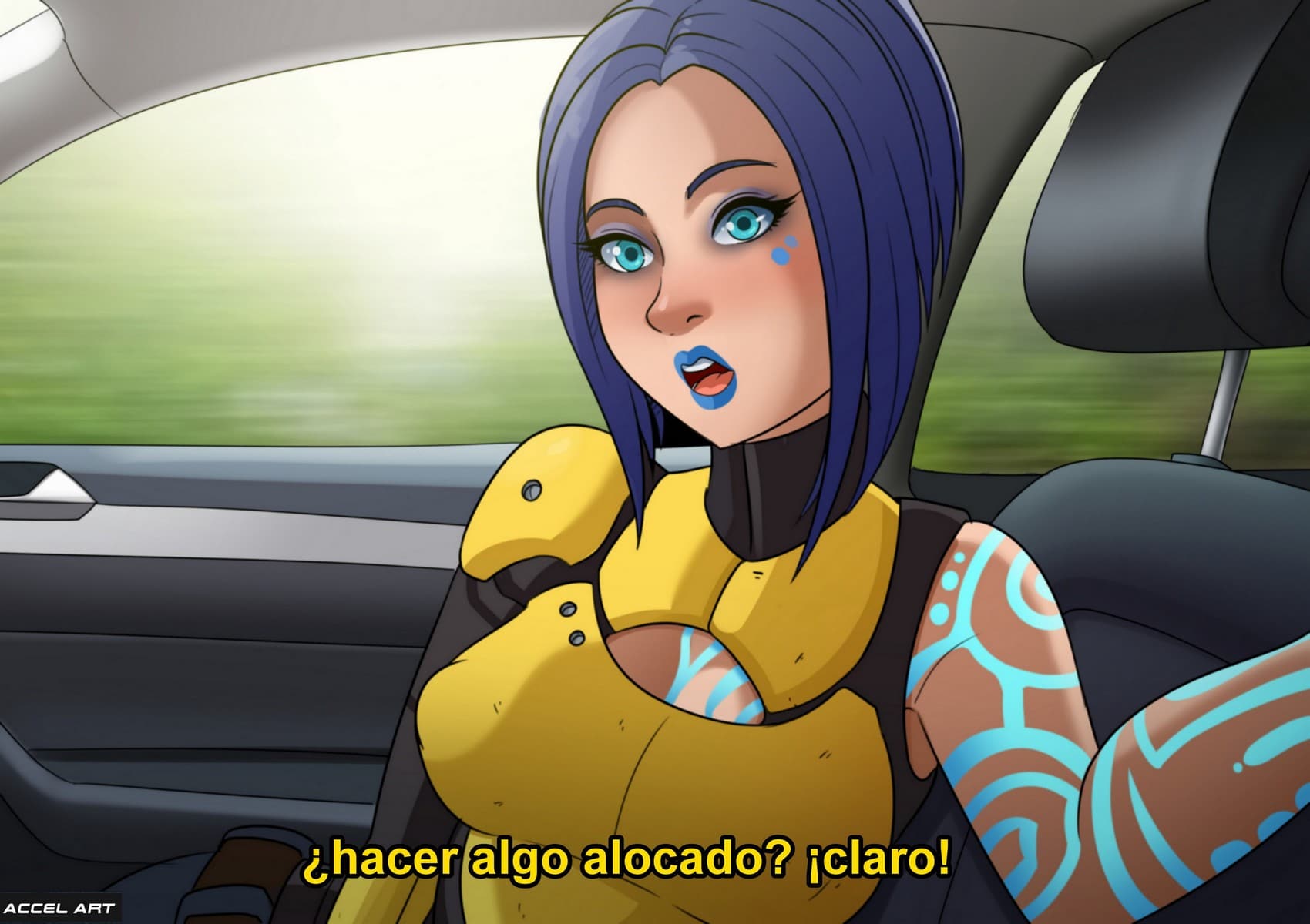 Waifu Taxi Accel Art 80